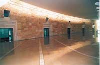 15- courtrooms shaped as ancient Jewish tombs, you enter them, missing keystones